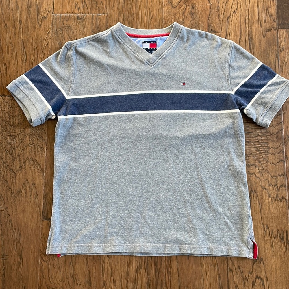 Mens Vintage Tommy Hilfiger V-Neck